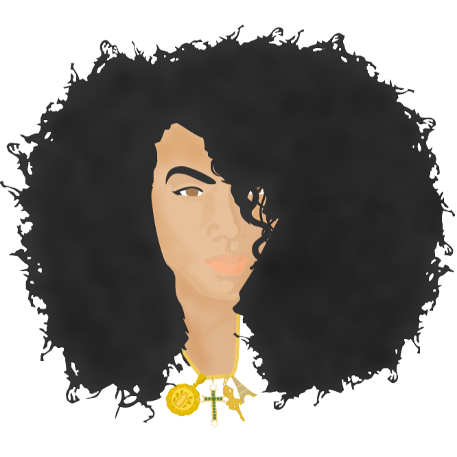 digital portrait in Photoshop