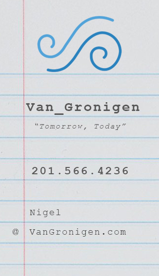 16:9 ratio business card